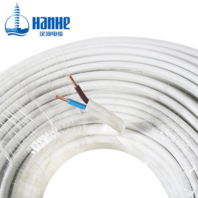 漢河電線BVVB 2×2.5mm2國(guó)標(biāo)2芯硬護(hù)套線銅芯家裝電線電纜